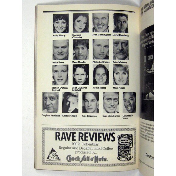 Six Degrees Separation Playbill Opening Night November 1990 Stockard Channing - Picture 6 of 9